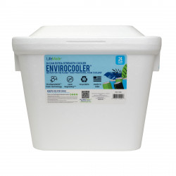 LifeMade Envirocooler Biodegradable 28 Qt Chest Cooler, White