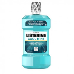 Listerine Cool Mint Antiseptic Mouthwash, Bad Breath & Plaque | 250 Ml
