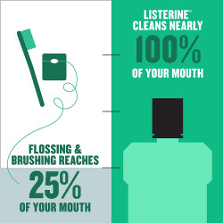Listerine Freshburst Antiseptic Bad Breath Mouthwash, Spearmint | 250 ml