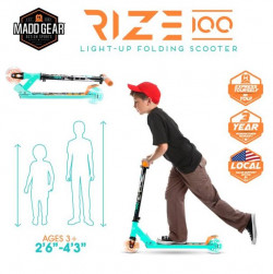 Madd Gear Rize 100 Folding Kids Kick Scooter