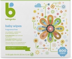 Babyganics Unscented Baby Wipes | 80 Per Pack