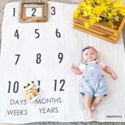 Growth Record Wrap Towel Photo Carpet Baby Photography Background Blanket