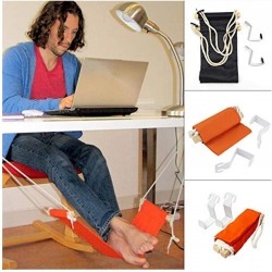 Bealye Portable Adjustable Office Foot Rest Hammock