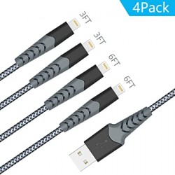 Aoshitai MFi Certified Lightning Cable | 4 Pack