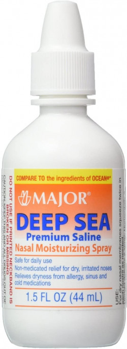 Major Deep Sea Premium Saline Nasal Moisturizing Spray, 1.5 Fl. Oz.