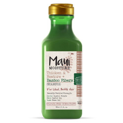 Maui Moisture Thicken & Restore + Bamboo Fibers Strengthening Shampoo To Soften Transitioning Or Natural Hair & Renew Brittle Hair, Vegan, Silicone & Paraben-Free, 13 Fl Oz
