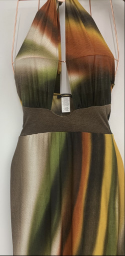 Maxi Print Halter Dress- Small