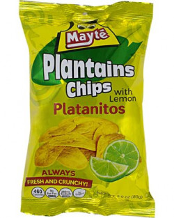 Mayte Plantain Chips with Lemon - 3 oz / 85g- 10 Pack