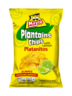 Mayte Plantain Chips With Lemon - 3 Oz / 85g