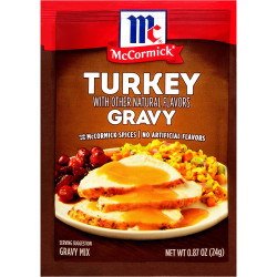 McCormick Turkey Gravy Mix, 0.87 Oz (Pack Of 24)