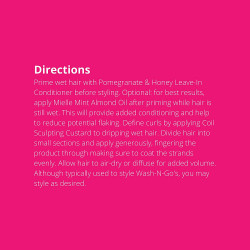 Mielle Organics Pomegranate & Honey Coil Sculpting Custard for Type 4 Hair