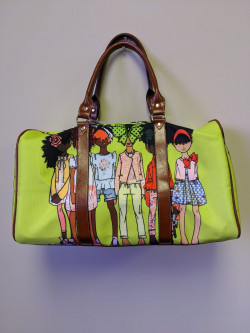 Misfits African American Travel Bag| Duffel Bag| Lime Green
