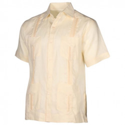 Mojito Collection Men's Big & Tall Linen Guayabera Shirt