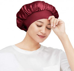 Mommesilk 100% Mulberry Silk Night Sleep Cap Bonnet for Hair Loss Women  Sleeping Hat for Sleep, Hair Loss, Hair Protection, Head Cover