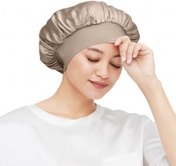 Mommesilk 100% Mulberry Silk  Night Sleep Cap Bonnet for Hair Loss Women Sleeping Hat for Sleep, Hair Loss, Hair Protection, Head Cover