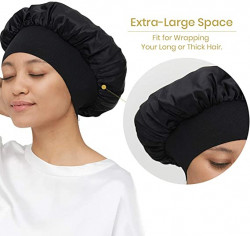 Mommesilk 100% Mulberry Silk Night Sleep Cap Bonnet for Hair Loss Women Sleeping Hat for Sleep, Hair Loss, Hair Protection, Head Cover