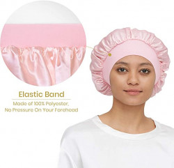 Mommesilk 100% Mulberry Silk Night  Sleep Cap Bonnet for Hair Loss Women Sleeping Hat for Sleep, Hair Loss, Hair Protection, Head Cover