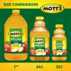 Mott's 100% Original Apple Juice, 1 gal bottle