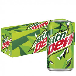 Mountain Dew Citrus Soda Pop, 12 Oz, 12 Pack Cans