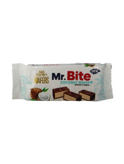 Mr.Bite Milk Chocolate Coated Wafers With Coconut Cream 38g