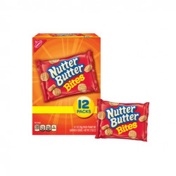 Nabisco Nutter Butter Bites Peanut Butter Sandwich Cookies, 1 Oz., 12 Count