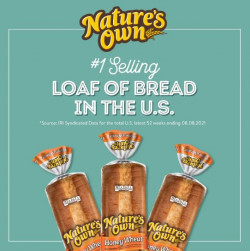 Nature's Own Honey Wheat, Honey Wheat Sandwich Bread, 20 Oz Loaf