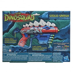 Nerf DinoSquad Stego-smash Dart Blaster Dinosaur Toy, 5 Nerf Elite Darts, Stegosaurus Design