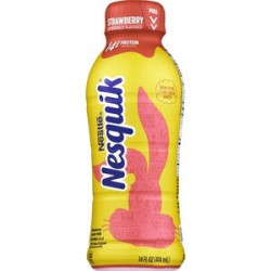 Nesquik Strawberry Flavored Lowfat Milk, Ready To Drink 14 Fl Oz.