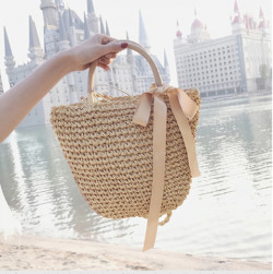 New Arrival Colorful Bowknot Woven Beach Crochet Bags Crossbody Tote Bag