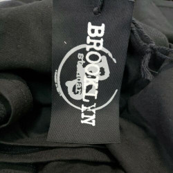 NEW Brooklyn Standard Large L Mens T Shirt Reflective Short Sleeve Black