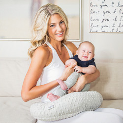 Nursing Pillows- Gray Minky