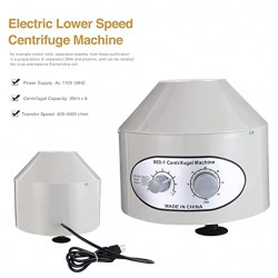 Nurxiovo Centrifuge Máquina con 6 tubos de 20 ml, banco de laboratorio Centrifuge Plasma medalla eléctrica de baja velocidad, 4000 RPM, 110 V/50 Hz