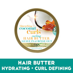 OGX Quenching + Coconut Curls Curling Hair Butter| 6.6 Fl Oz
