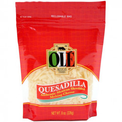 Ole Quesadilla Authentic Mexican Shredded Melting Cheese, 8 Oz