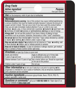 Orajel Medicated For Toothache Gel .25 OZ