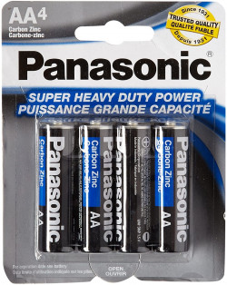 Panasonic 5734 16PC AA Batteries Super Heavy Duty Power Carbon Zinc Double A Battery 1.5V