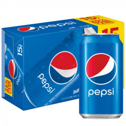 Pepsi Soda Cola 12 Fl Oz 15 Count Cans