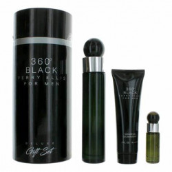 Perry Ellis 360 Black Gift Set 3 Pieces Men 3.4 Oz EDT