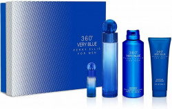 Perry Ellis 360 Very Blue 4PC Gift Set Men EDT 3.4 Oz 100 Ml