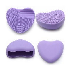 Silicone makeup applicator brush cleaner