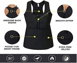 TEXXIS Women Body Shaping Zipper Abdomen Belt | Black