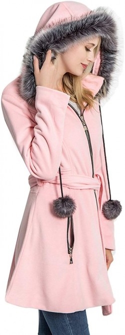 Removable Fur Collar Women's Wool Trench Coat | KENGURU COVE