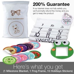 Super Soft Photography Baby Monthly Blanket | Baby Shower Gift for Boys, Girls