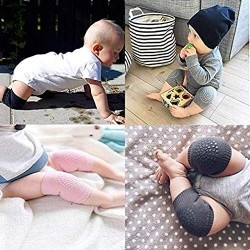 DREAMVAN Kids Knee Guards Baby Non-Slip Crawling Sports Protective Gear Socks