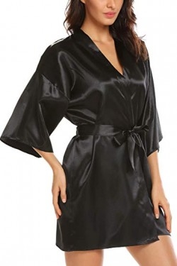 Silky Kimono Bathrobe for Bride | ELOVER