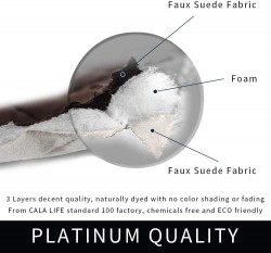 CALA Sofa Loveseat Slipcovers,Covers,Reversible Couch Slipcover Furniture Protector with Elastic Straps,Covers Perfect for Pets and Kids,Machine Washable（Chair:Chocolate/Beige）