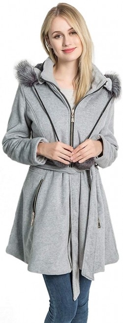 KENGURU COVE Women's Long Overcoat Jacket