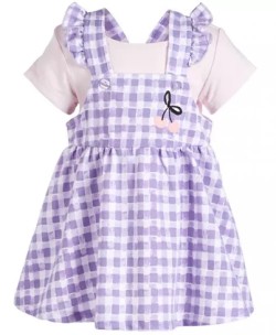 Baby Girls Bodysuit & Printed Jumper Set | 2PC