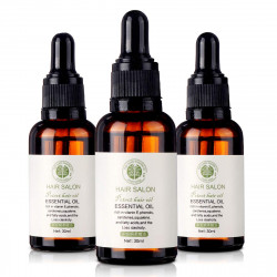 Luckyfine 3Pcsx30ML Hair Salon Essential Oil, Hair Mask Hair Care Premium Treatment Hair Salon Oil- For Beautiful Hair & Healthier Scalp Soft and Light Care for Damaged Hair