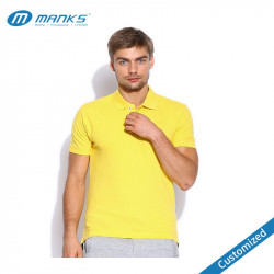 Yellow Cotton Polo Shirt